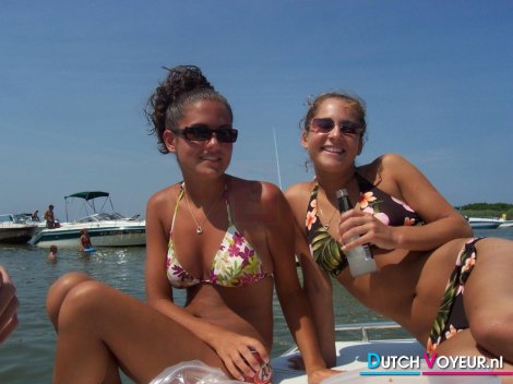 Drunk teens in bikini