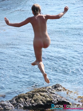 nice man shows off hunting with the cute naughty tanga string