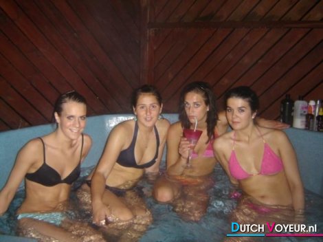 Small pool full of girls