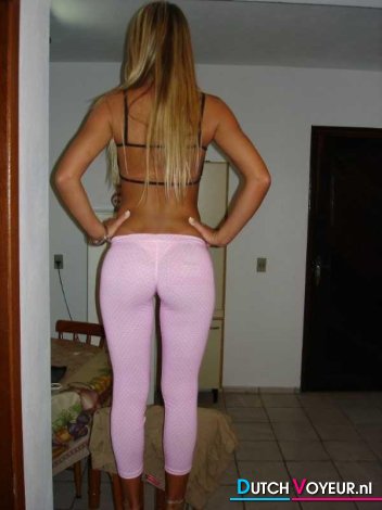 Round buttocks of a young girl