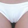 Cameltoe in white slip