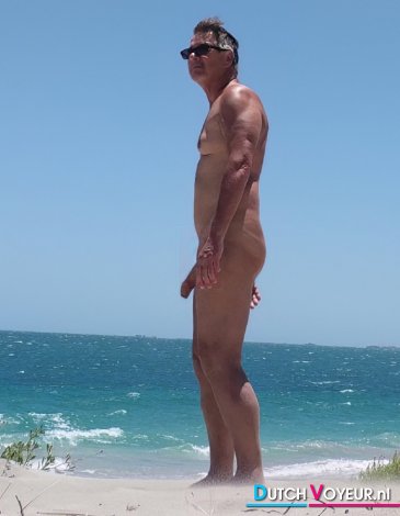 True nudist flashing cock