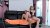 Busty blonde tranny suck and rides on Bf cock