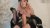 Hot pink haired sissy tgirl stroking her huge cock