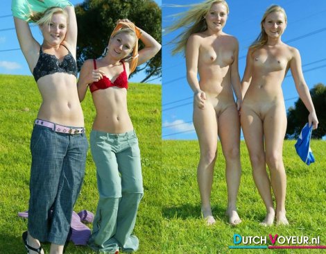 with and without clothes